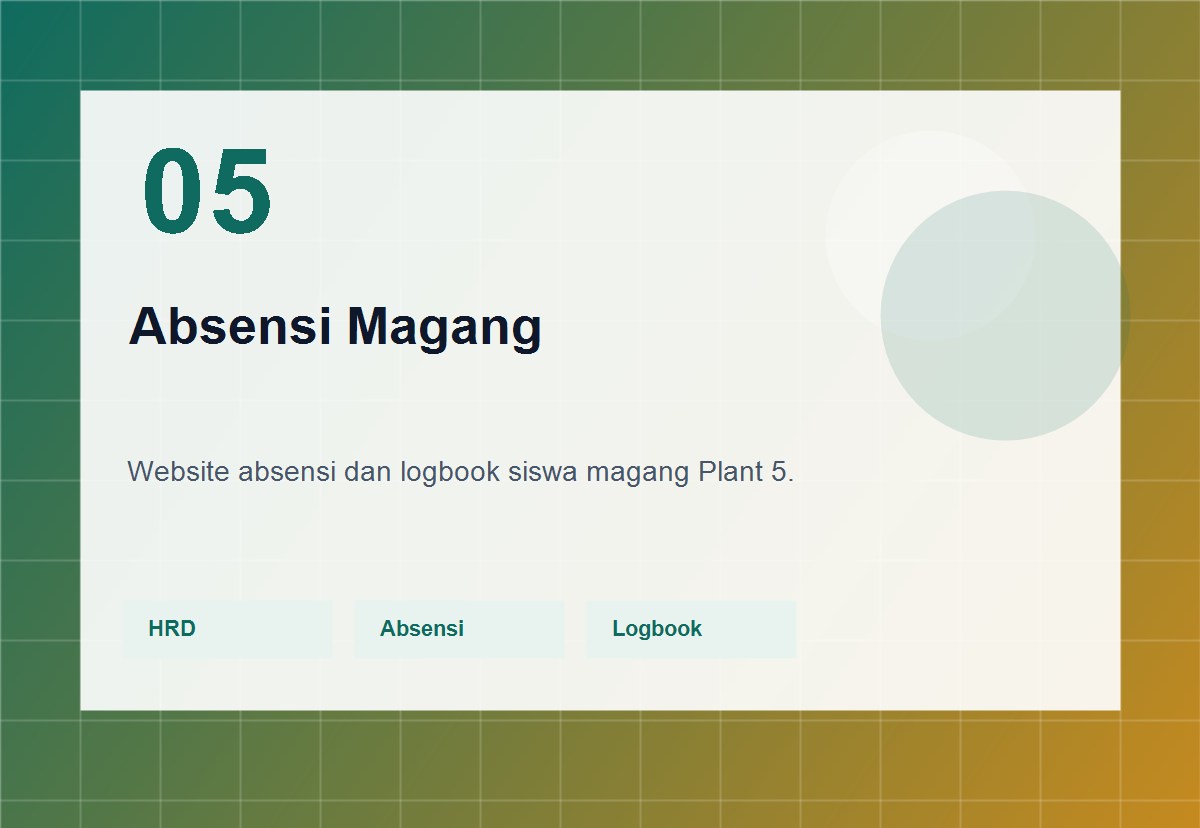 Website absensi siswa magang PT Arwana Citramulia Tbk Plant 5